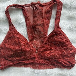 Aerie Lace Bralette in Deep Rust